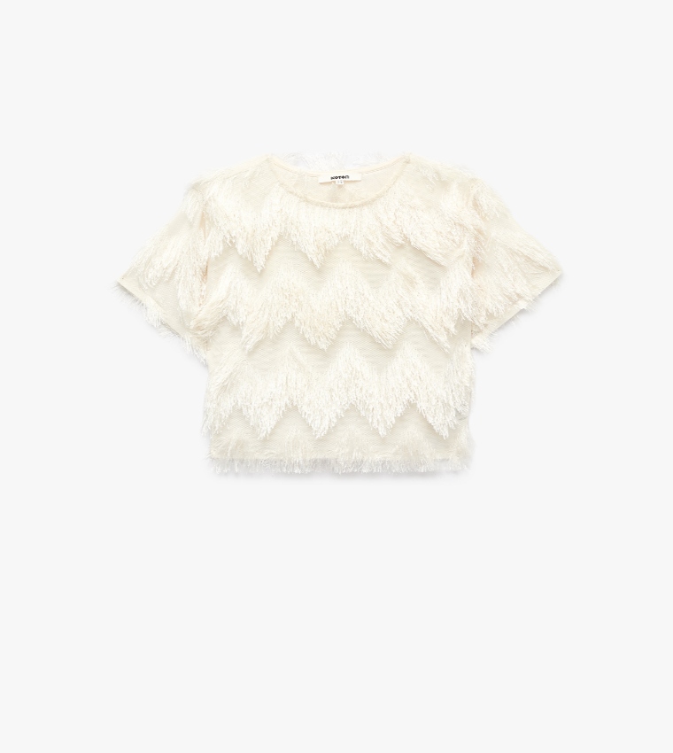 كوتون  توبات قصيرة - بيج Short Sleeve T-Shirts