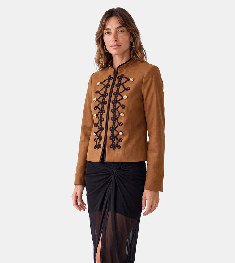 Solid Wrap Midi Skirt