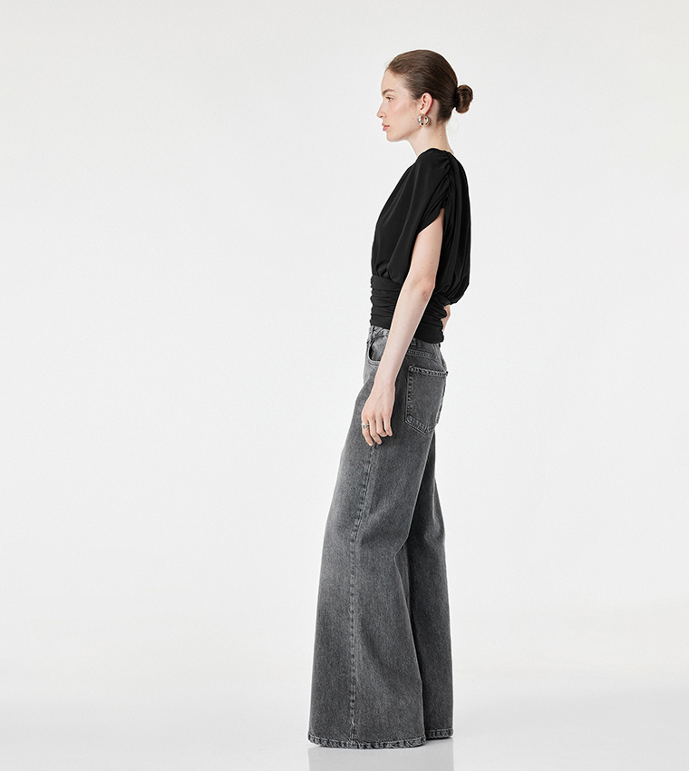 كوتون  توبات بلا أكمام  - أسود Sleeveless Tops