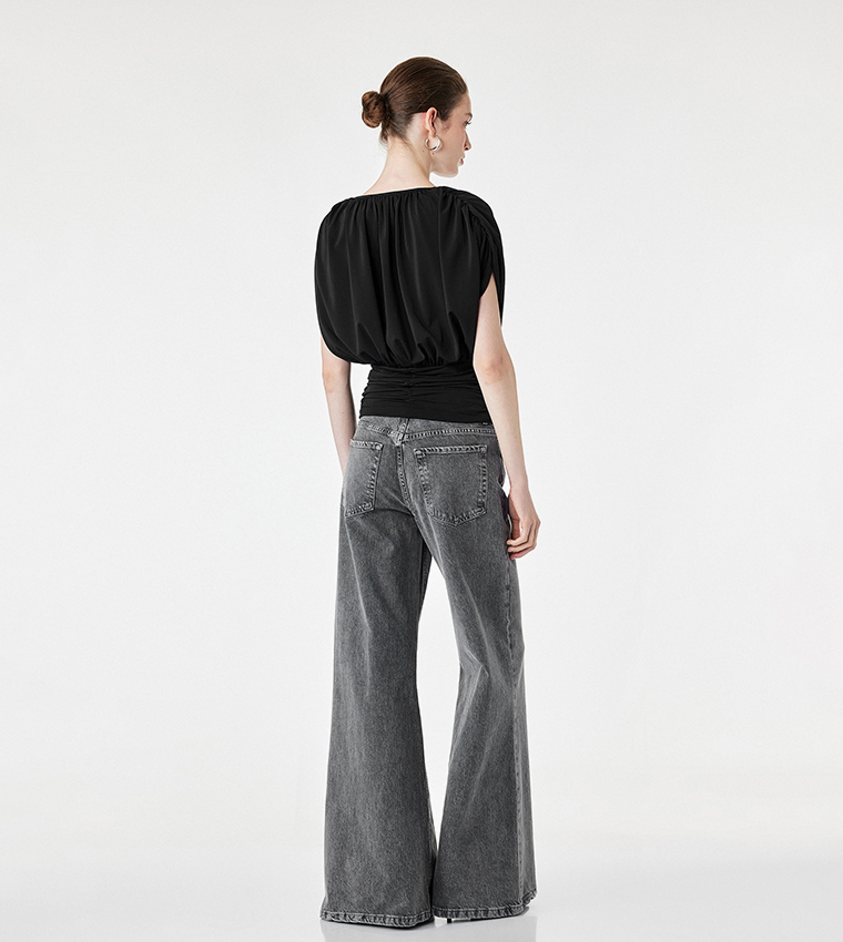 كوتون  توبات بلا أكمام  - أسود Sleeveless Tops