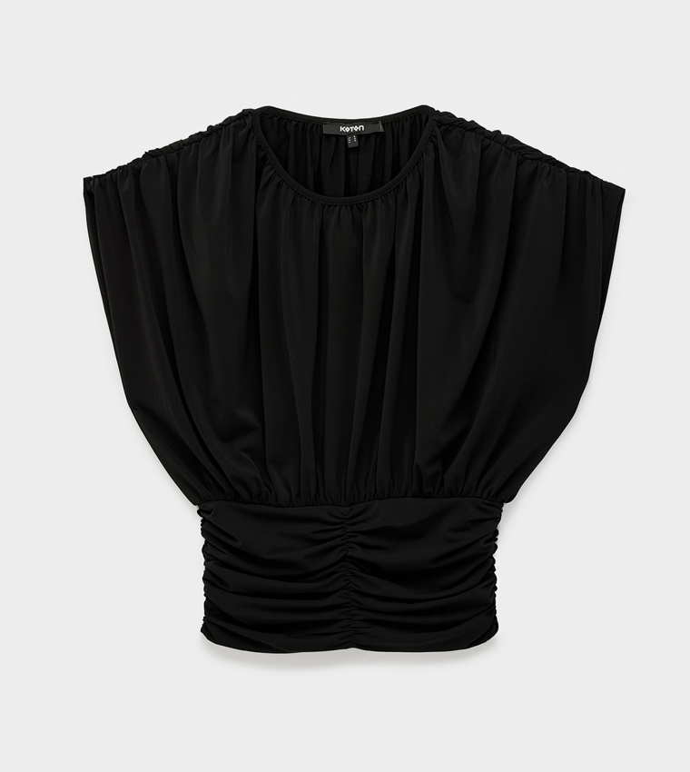 كوتون  توبات بلا أكمام  - أسود Sleeveless Tops