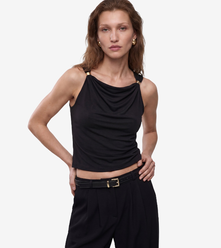 Koton  Sleeveless Tops - BLACK Shirts