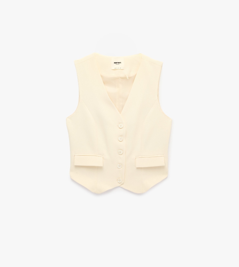 Koton  Waistcoats - Beige Shirts