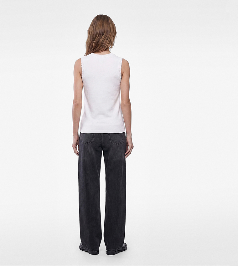 Koton  Sleeveless Tops - White Sleeveless Tops