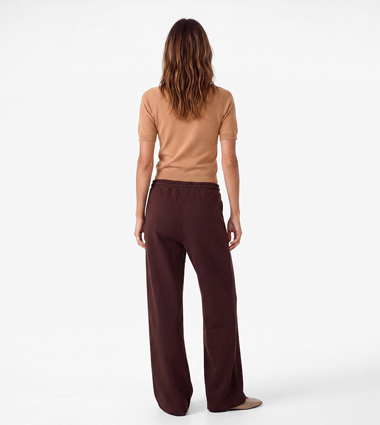 Solid Wide Leg Sweatpants