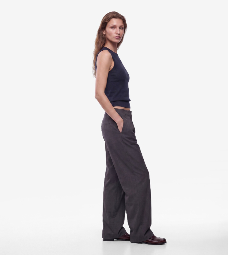 كوتون  توبات بلا أكمام  - كحلي Sleeveless Tops