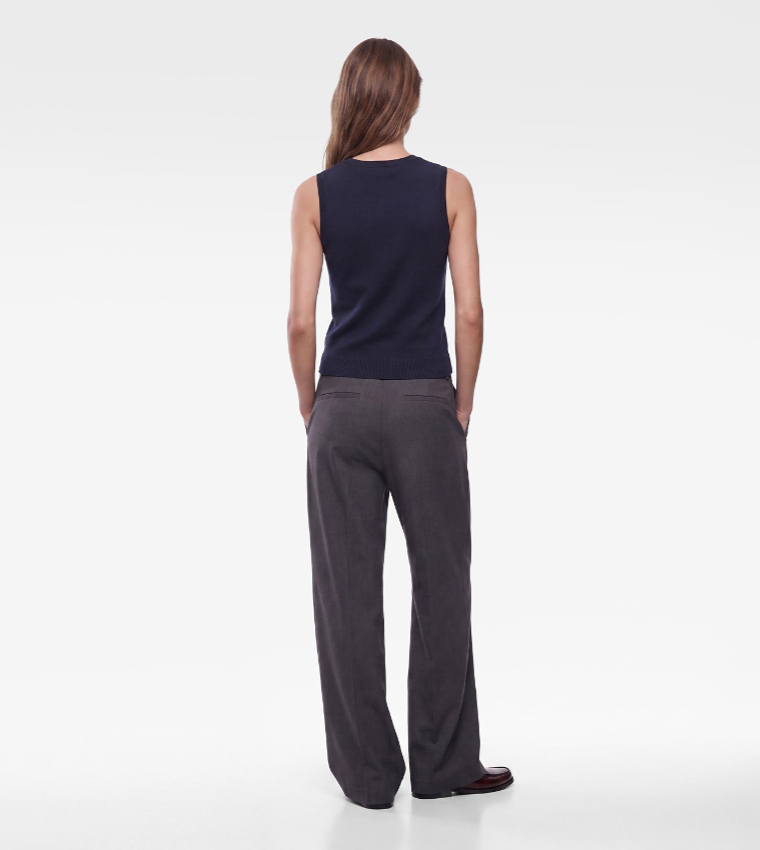 كوتون  توبات بلا أكمام  - كحلي Sleeveless Tops