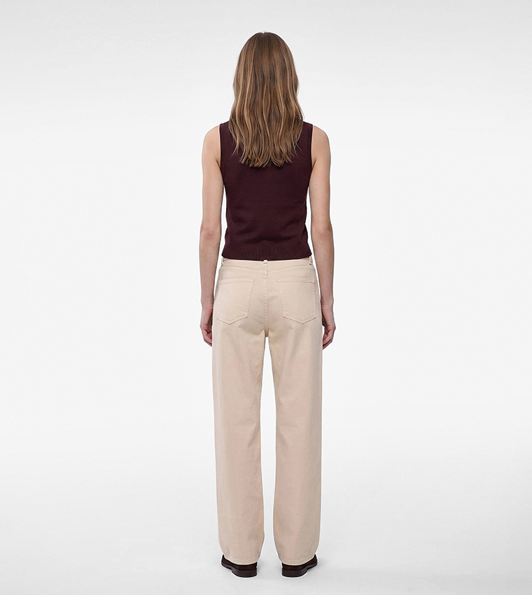 Solid Crew Neck Sleeveless Top