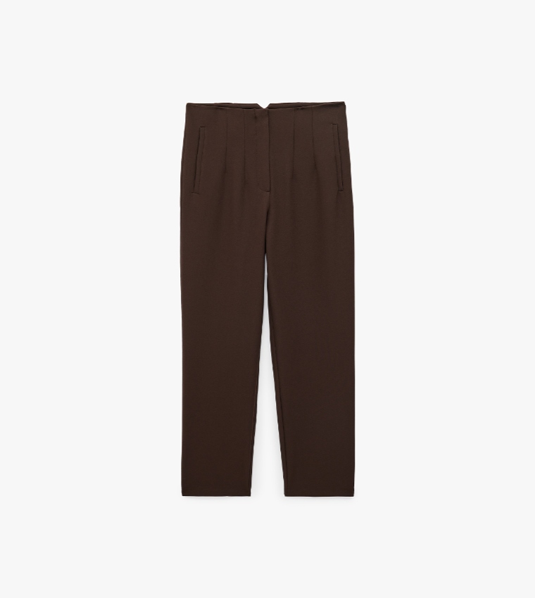 Koton  Formal Pants - Brown Casual Tops
