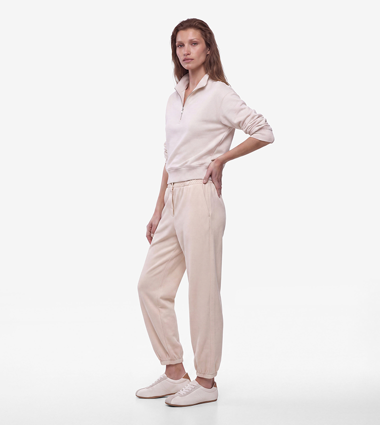 Solid Relaxed Fit Joggers