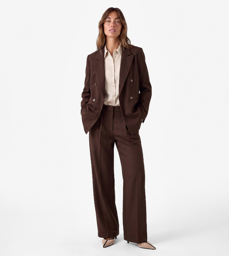 Koton  Formal Pants - Brown Casual Tops