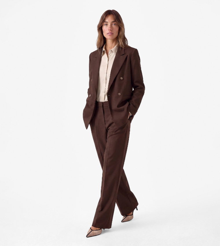 Koton  Formal Pants - Brown Casual Tops