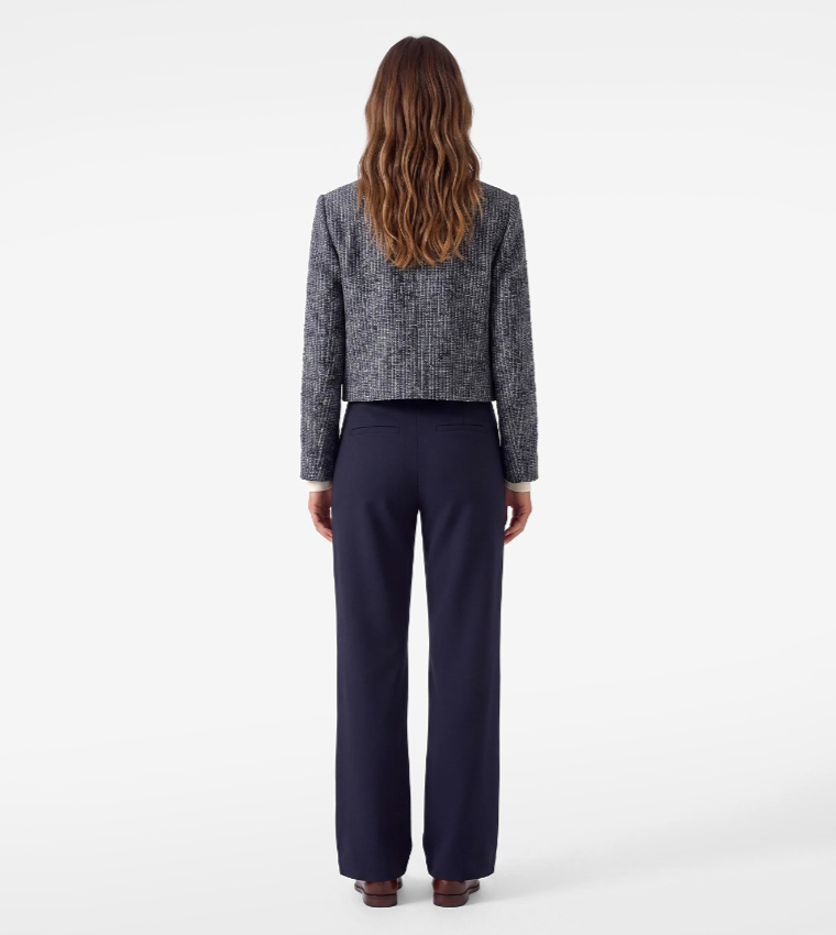 Solid Wide Leg Trousers