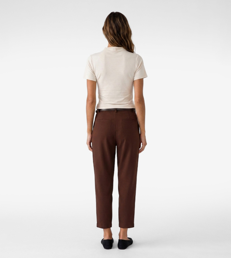 كوتون  بناطيل كاجوال  - بني  Casual Tops