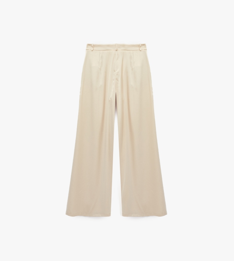 Solid Relaxed Fit Trousers