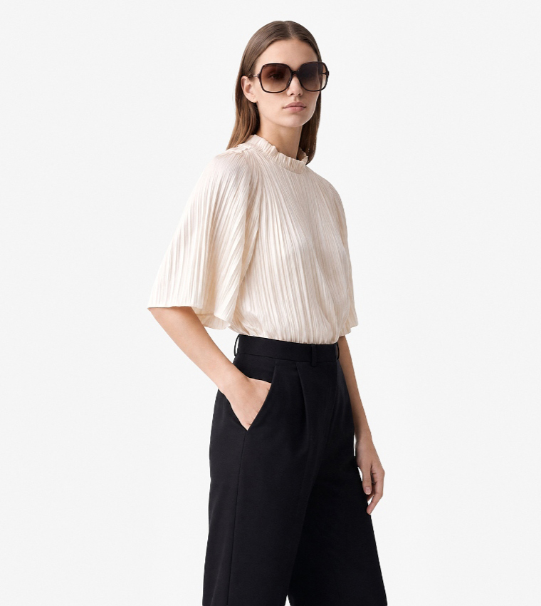 كوتون  بناطيل كاجوال  - أسود Casual Tops