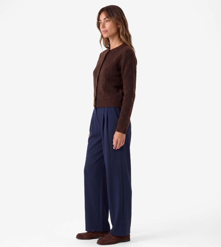 كوتون  بناطيل كاجوال  - كحلي Midi Skirts