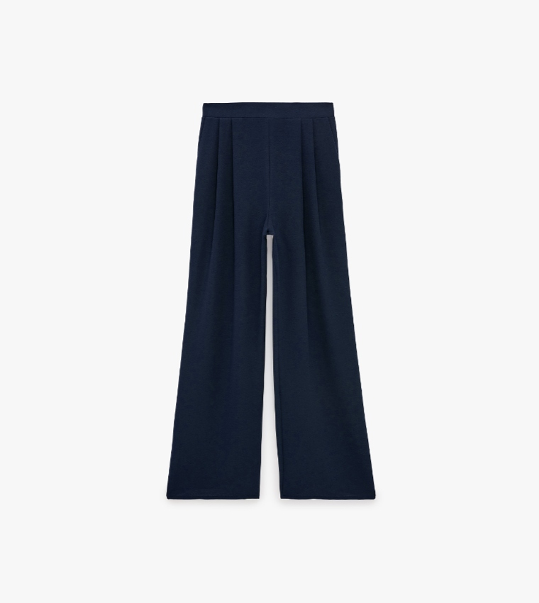 كوتون  بناطيل كاجوال  - كحلي Midi Skirts