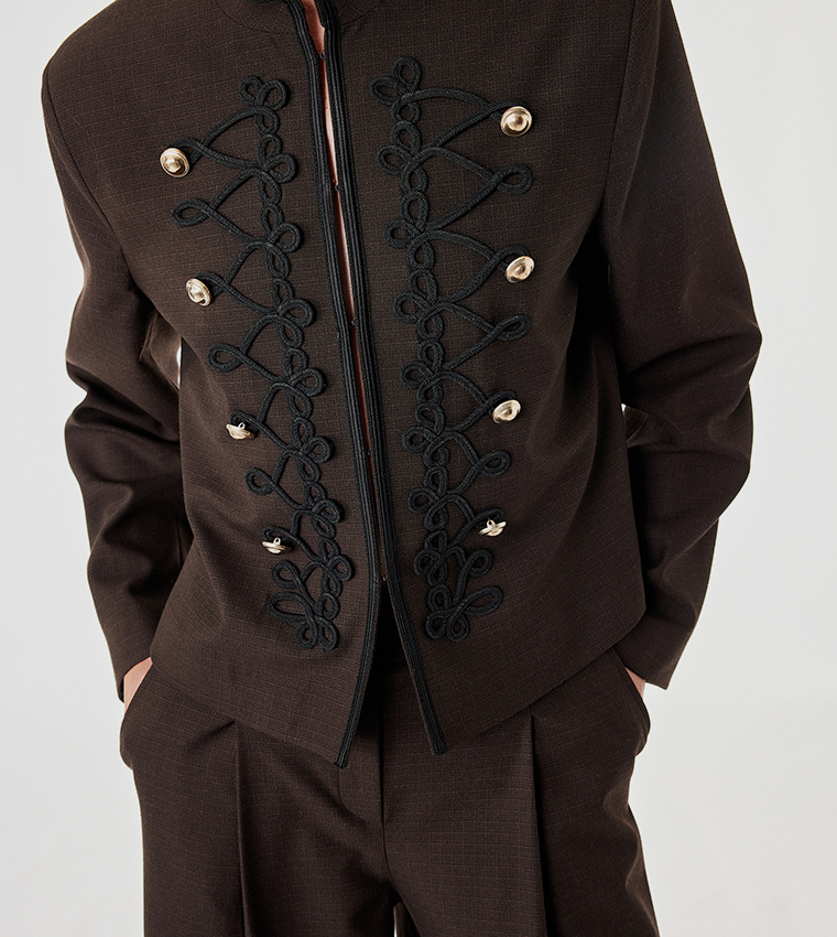 Embellished Zip-Through Jacket