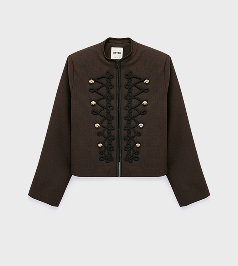 Embellished Zip-Through Jacket