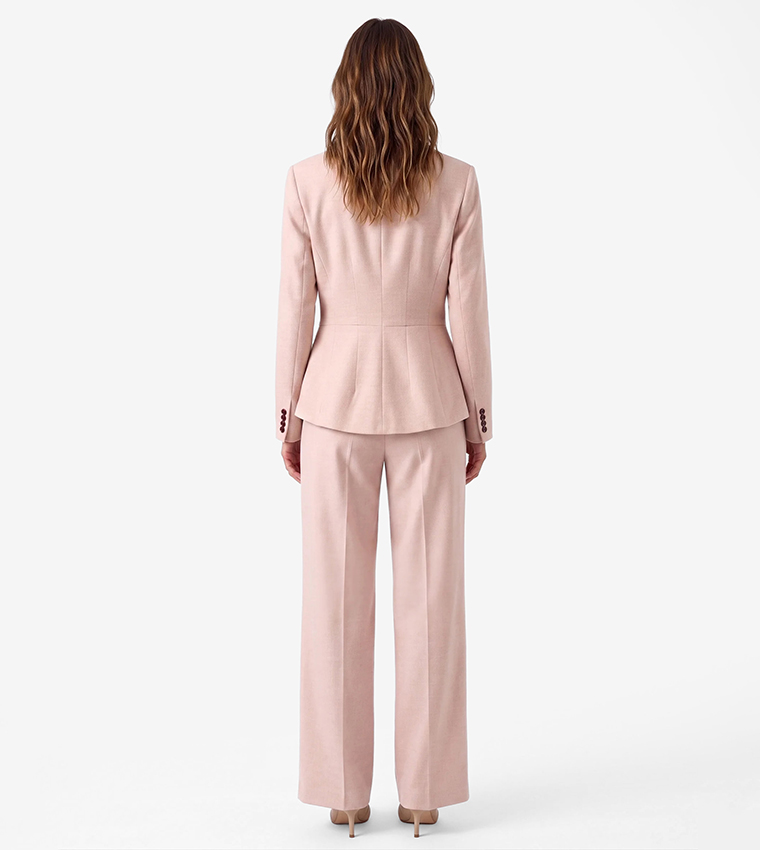 Solid Single-Breasted Blazer