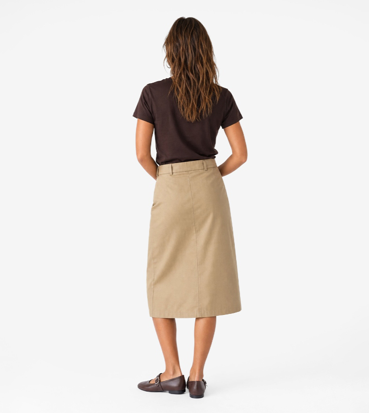 Koton  Short Sleeve T-Shirts - Brown Midi Dresses