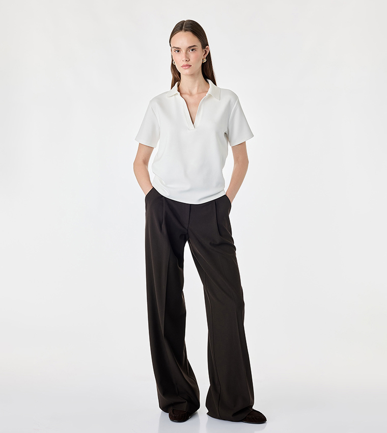 Solid Collared Regular Polo T-Shirt