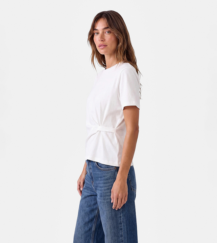 Solid Crew Neck T-Shirt