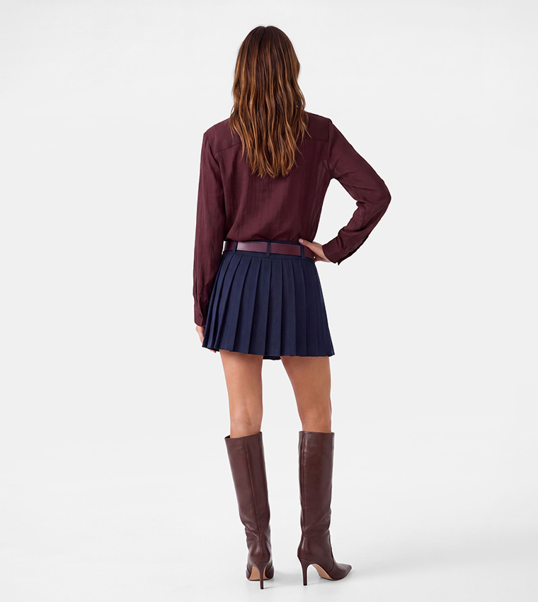 Solid Long Sleeves Oversized Shirt