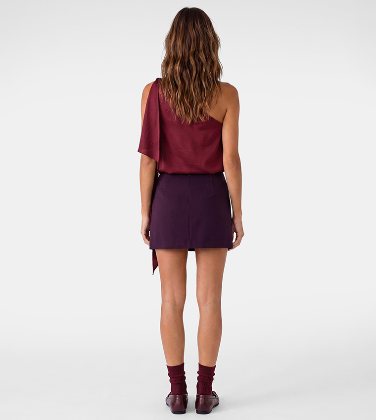 كوتون  توبات بلا أكمام  - بورغندي Sleeveless Tops