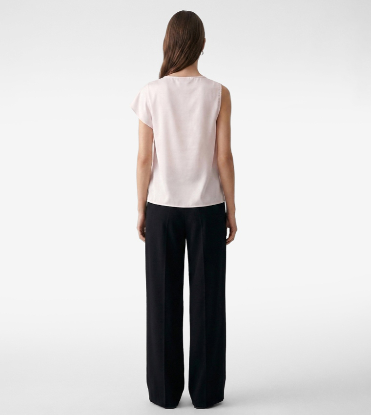 كوتون  توبات بلا أكمام  - وردي Short Sleeve T-Shirts