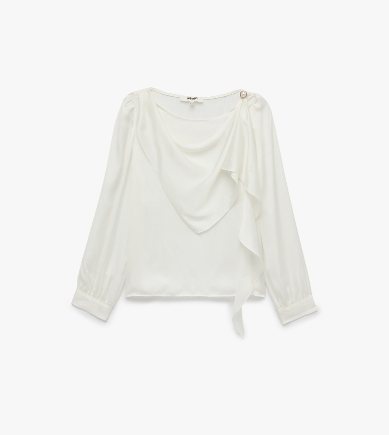 Koton  Casual Tops - Beige Short Sleeve T-Shirts