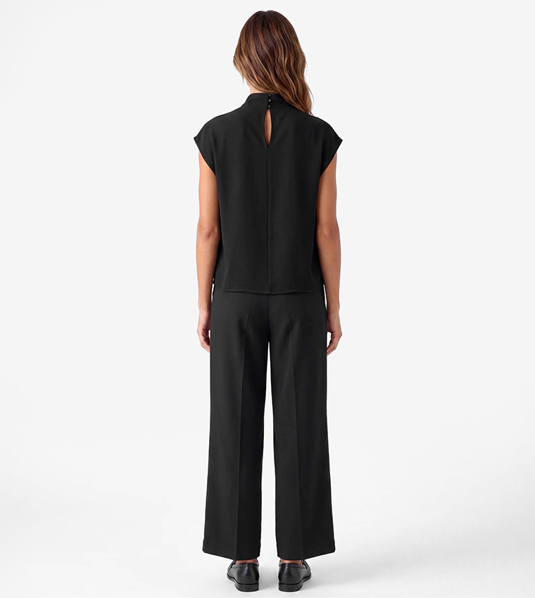 كوتون  توبات بلا أكمام  - أسود Sleeveless Tops