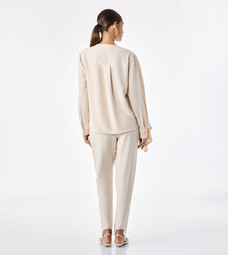 Koton  Shirts - Beige Short Sleeve T-Shirts