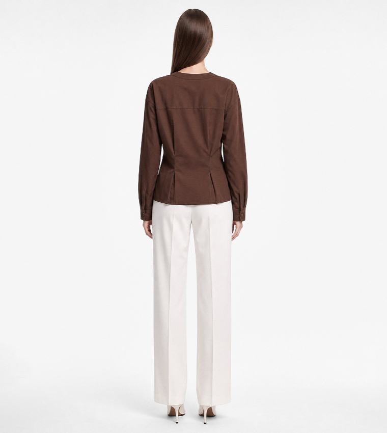 Koton  Shirts - Brown Short Sleeve T-Shirts