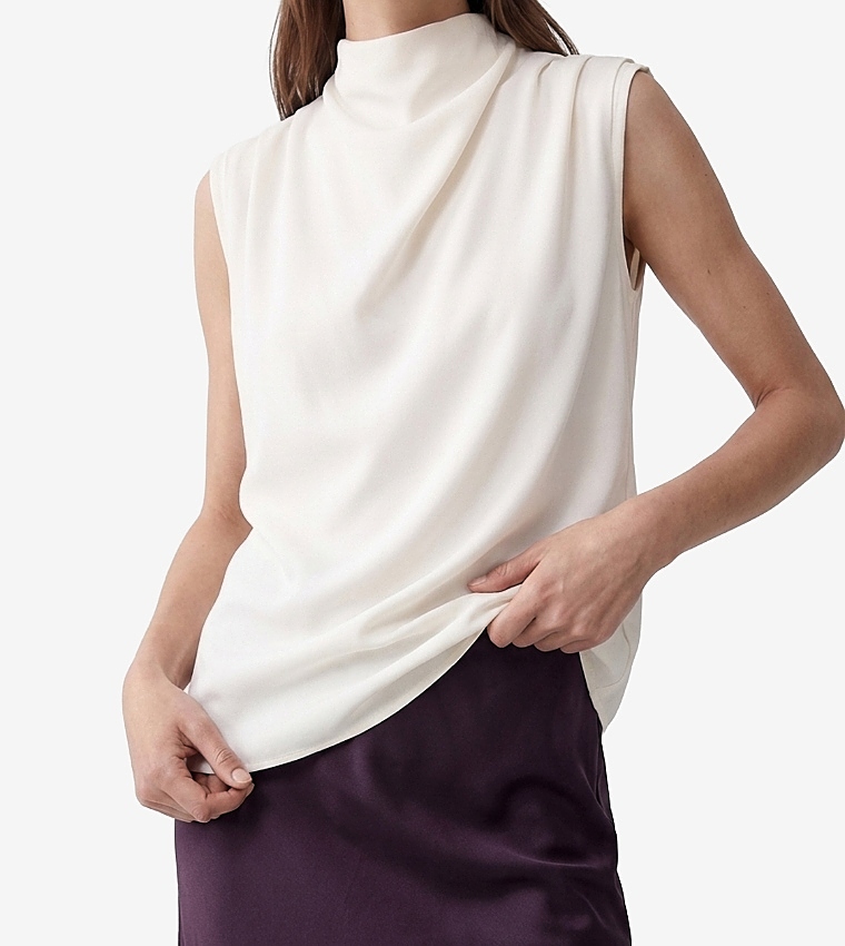 كوتون  توبات بلا أكمام  - أبيض Short Sleeve T-Shirts