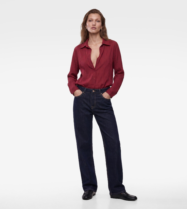 كوتون  قمصان - بورغندي Short Sleeve T-Shirts