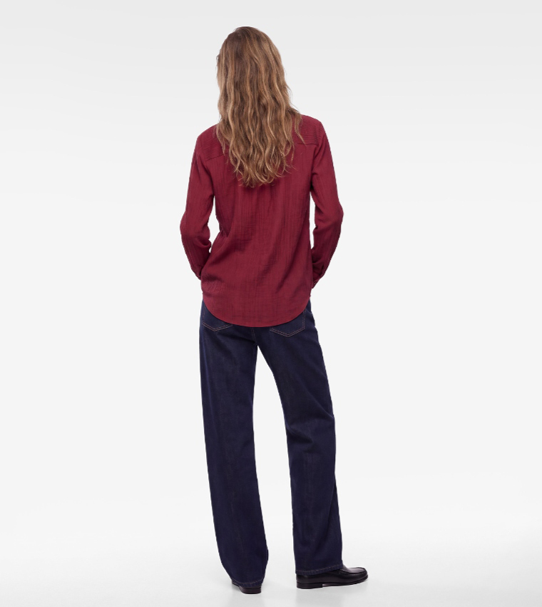 كوتون  قمصان - بورغندي Short Sleeve T-Shirts