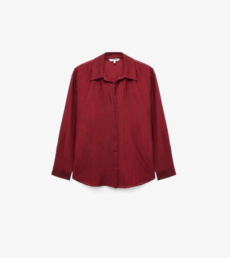 كوتون  قمصان - بورغندي Short Sleeve T-Shirts