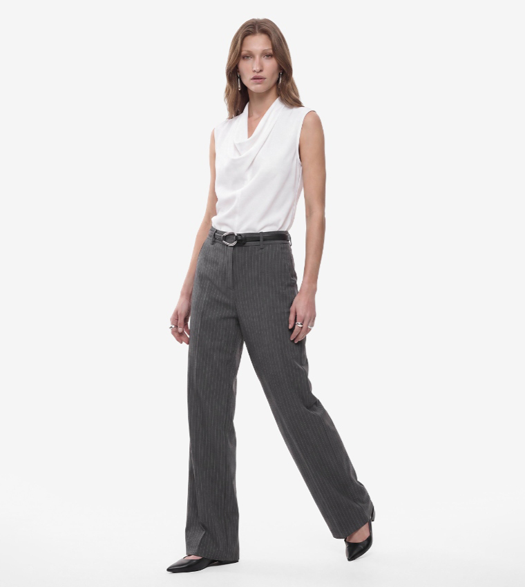 كوتون  توبات بلا أكمام  - أبيض Sleeveless Tops