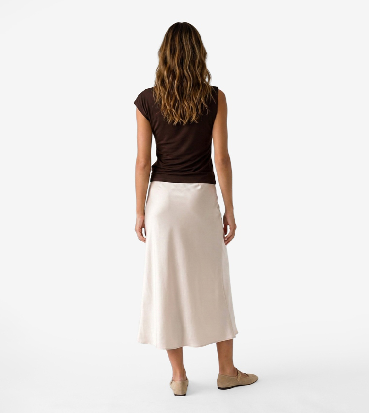 Solid Cowl Neck Top