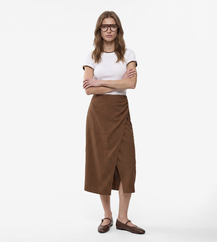Koton  Midi Skirts - Brown T-shirts