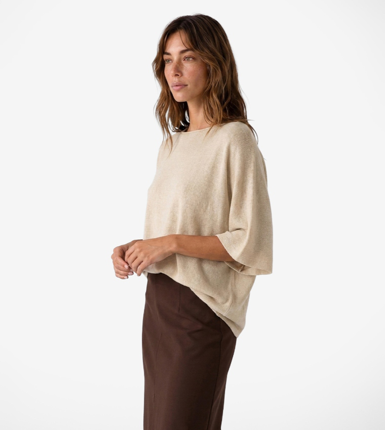 Solid Pencil Midi Skirt