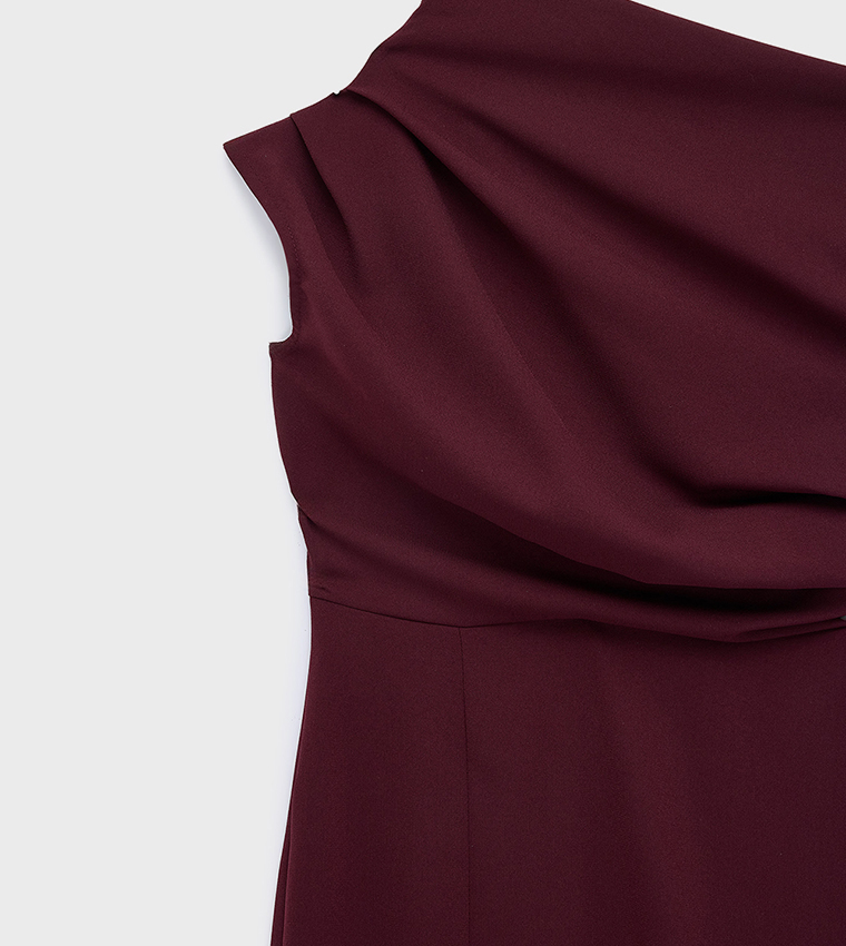 كوتون  فساتين ميدي  - بورغندي Midi Dresses