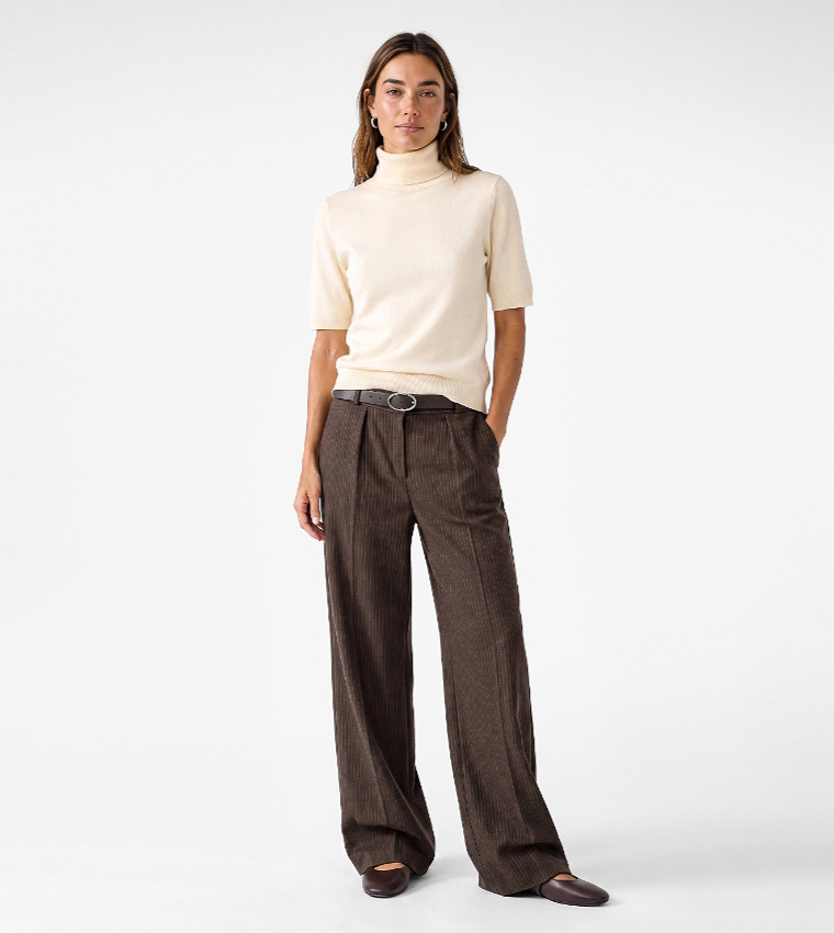 Solid Turtle Neck Sweater