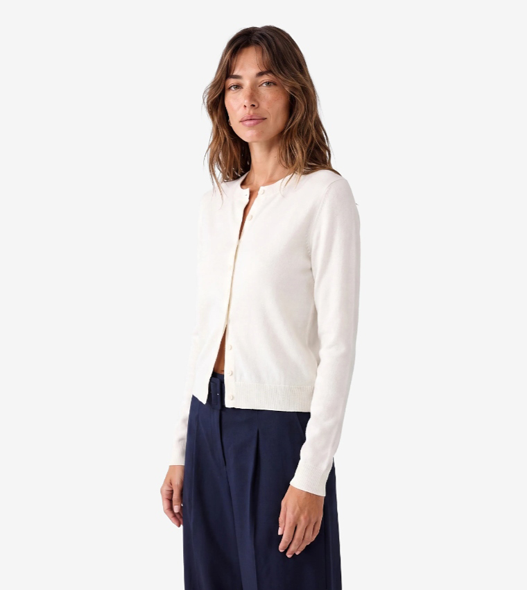 Solid Long Sleeves Cardigan