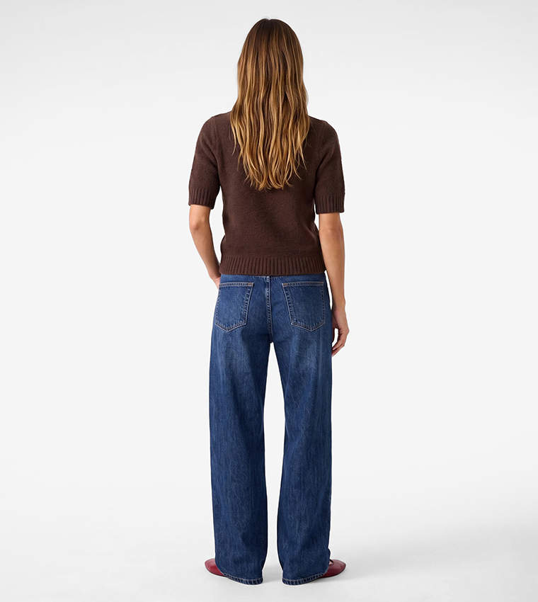 كوتون  سترات بياقة دائرية - بني  Round Neck Sweaters