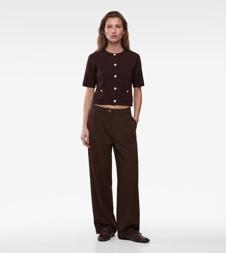 كوتون  كارديغانات  - بورغندي Short Sleeve T-Shirts