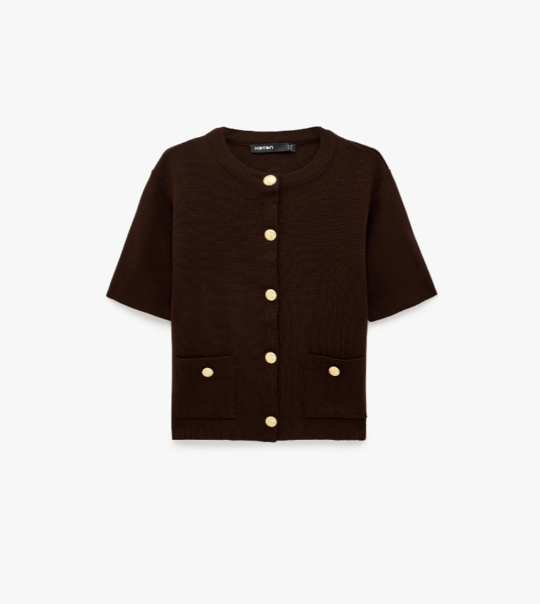 كوتون  كارديغانات  - بورغندي Short Sleeve T-Shirts