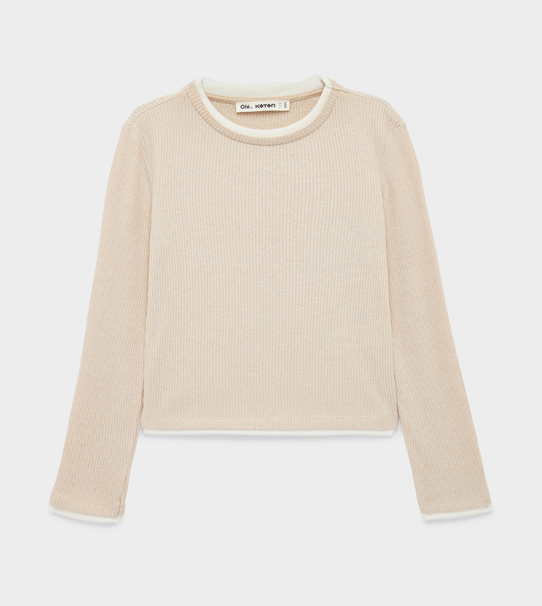 كوتون  توبات كاجوال  - بيج Casual Tops